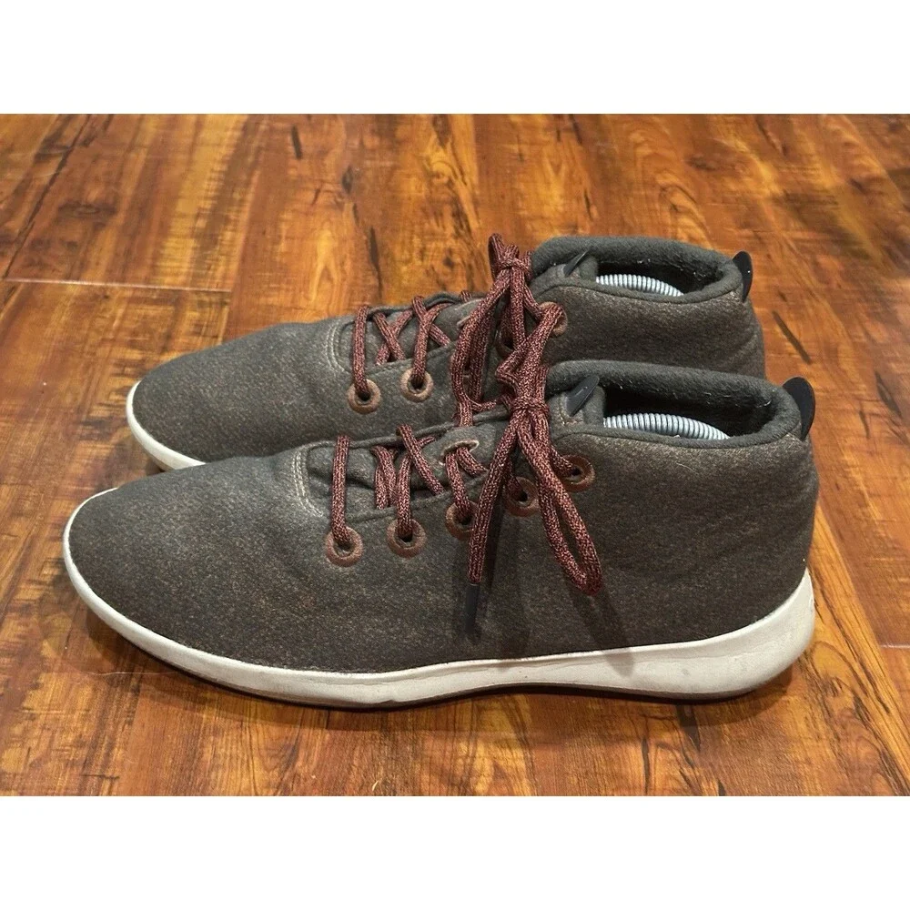 Allbirds WRUM Terra White Wool Runner Up Mizzles High Top Shoes Men's Size 13